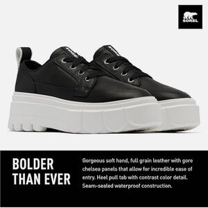 NEW Sorel Caribou X Women's Waterproof Leather Platform Sneaker Shoes